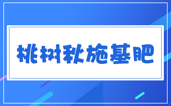 桃樹秋施基肥