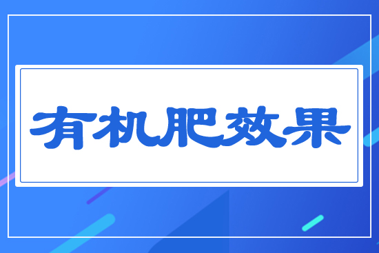 有機(jī)肥效果