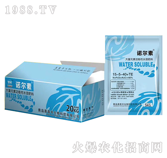 大量元素功能性水溶肥料15-5-40+TE-諾爾素-易普豐