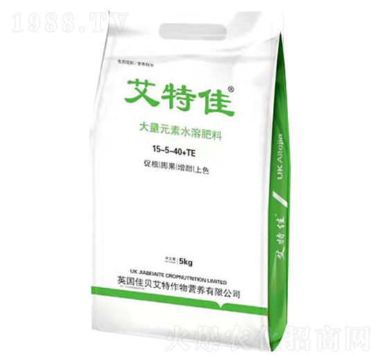 大量元素水溶肥料15-5-40+TE-艾特佳-煜源肥業(yè)