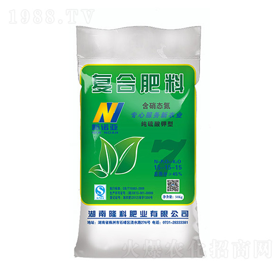 純硫酸鉀型復(fù)合肥料15-15-15-新諾亞-隆科肥業(yè)