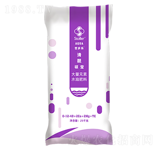 大量元素水溶肥料0-12-40+2Ca+2Mg+TE-清靚碩瑩-世多樂(lè)