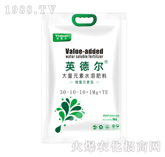 大量元素水溶肥料30-10-10+1Mg+TE-英德爾-德爾生物