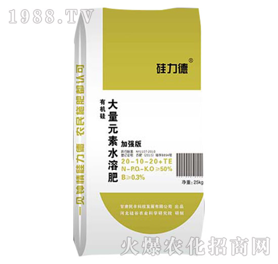 大量元素水溶肥20-10-20+TE-硅力德-硅谷肥業(yè)