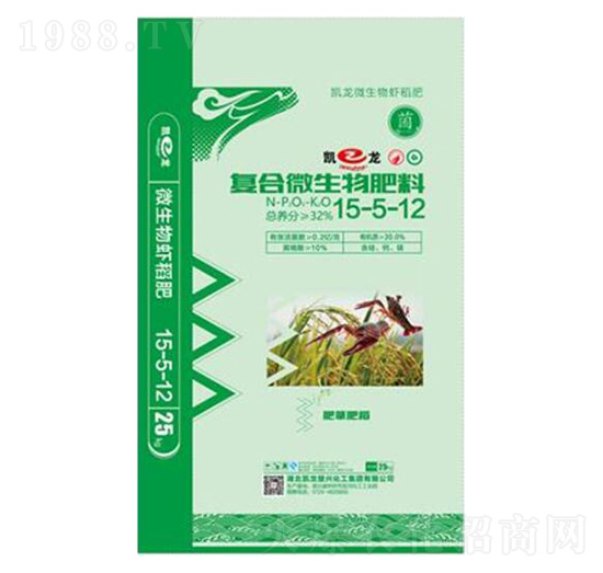 蝦稻專用復(fù)合微生物肥料15-5-12-凱龍化工