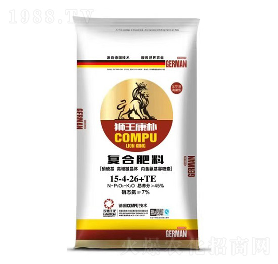 復(fù)合肥料15-4-26+TE-獅王康樸-漢騰農(nóng)業(yè)