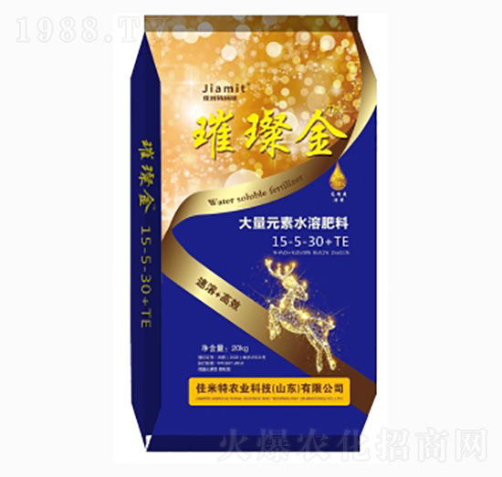 大量元素水溶肥料15-5-30+TE-璀璨金-佳米特