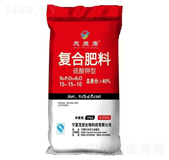 硫酸鉀型復(fù)合肥料15-15-10-茂原康