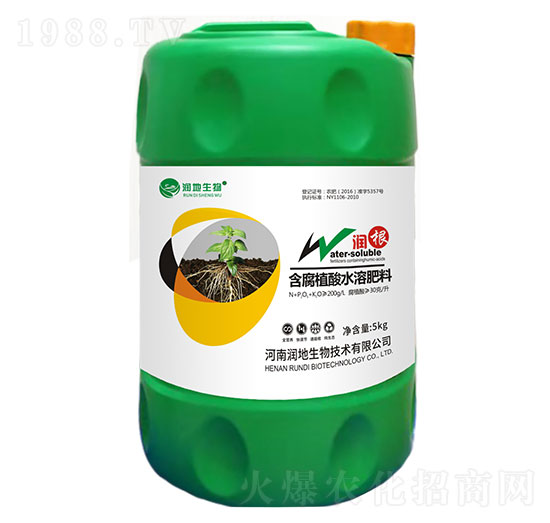 含腐植酸水溶肥料110-60-130+TE-潤(rùn)根-潤(rùn)地生物