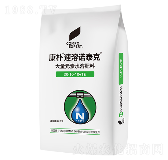 大量元素水溶肥料30-10-10+TE-康樸·速溶諾泰克-德華肥料