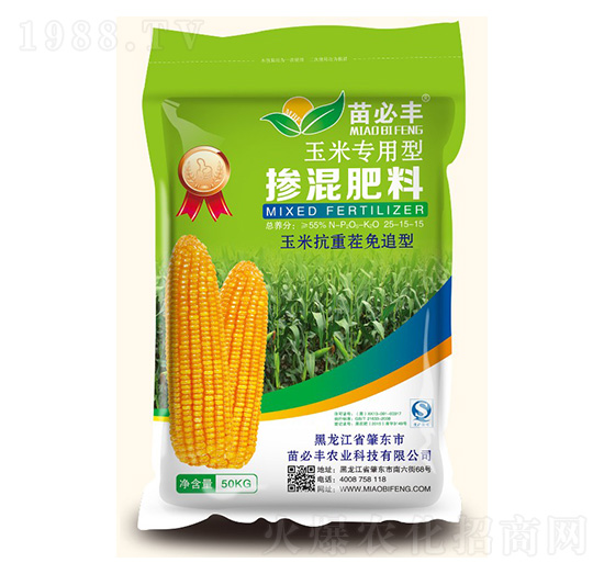 玉米專用摻混肥料25-15-15-苗必豐