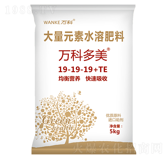 大量元素水溶肥料19-19-19+TE-萬科多美-萬科