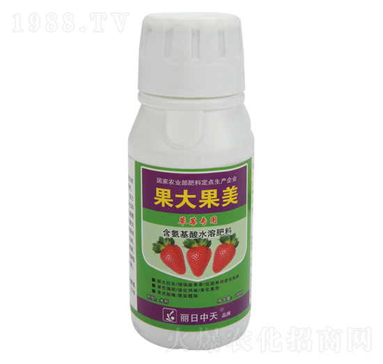 草莓專用含氨基酸水溶肥料-果大果美-中天肥業(yè)