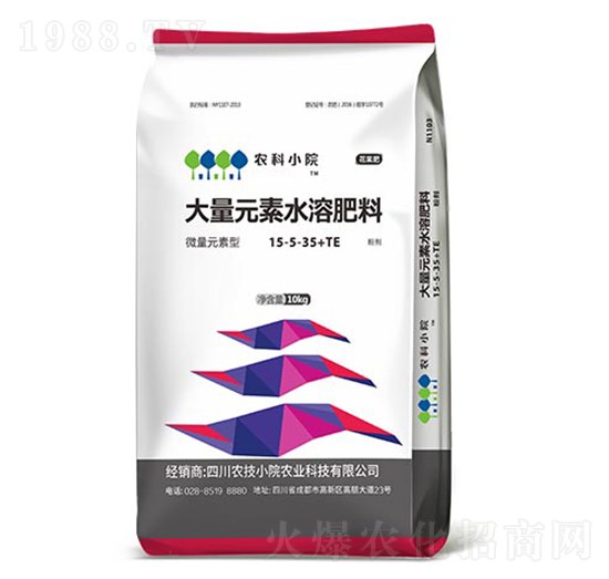 高鉀型大量元素水溶肥料15-5-35+TE-農(nóng)技小院