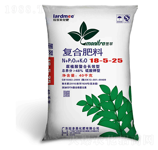 硫酸鉀型復合肥料18-5-25-墨翠-拉多美