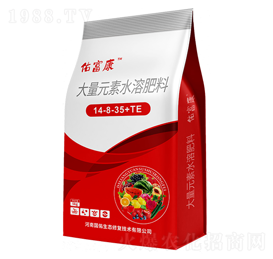 大量元素水溶肥料14-8-35+TE-佑富康-國佑生態(tài)