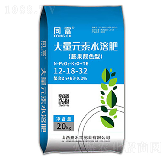 膨果靚色型水溶肥12-18-32-同富-嘉禾豐