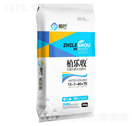 大量元素水溶肥料13-7-40+TE-植樂收-植色生物