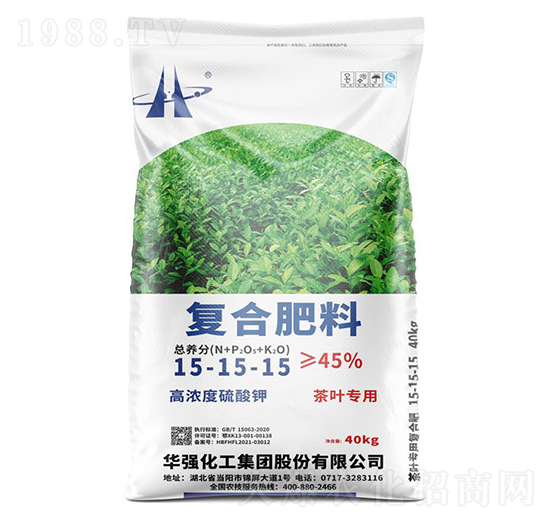 茶葉專用高濃度硫酸鉀復(fù)合肥料15-15-15-余華強-華強化工集團