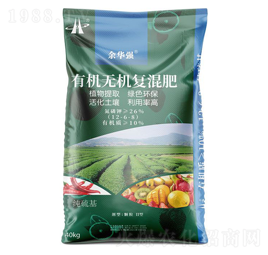 40kg有機(jī)無機(jī)復(fù)混肥12-6-8-余華強(qiáng)-華強(qiáng)化工集團(tuán)