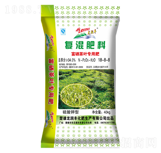 富硒茶葉專用復(fù)混肥料18-8-8-龍潤豐