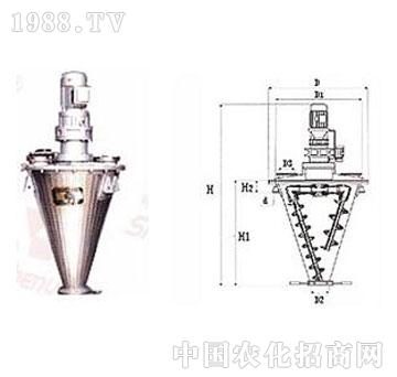 方南-雙螺旋懸臂錐形混合機(jī)