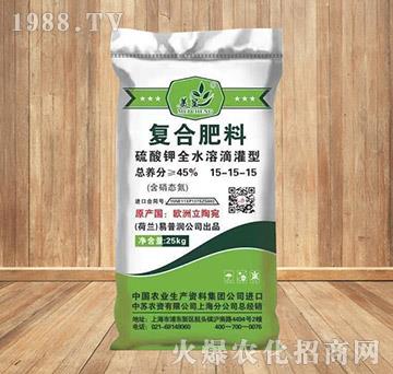 硫酸鉀全水溶滴灌型復合肥料15-15-15-美呈-中蘇農(nóng)資