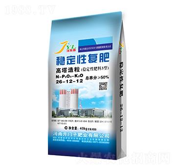 高塔造粒穩(wěn)定性復(fù)合肥料26-12-12-澆雨露-開門子