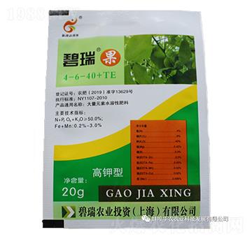 高鉀型大量元素水溶肥料4-6-40+TE-碧瑞果-華農農業(yè)