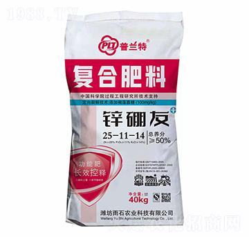 復(fù)合肥料25-11-14-鋅硼友-普蘭特-雨石農(nóng)業(yè)