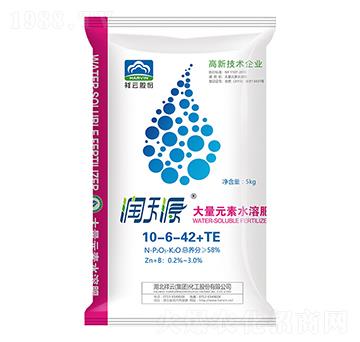 大量元素水溶肥料10-6-42+TE-潤天源-祥云農(nóng)業(yè)