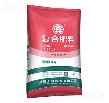 50kg純硫酸鉀復合肥料15-15-15-龍蟒磷化工