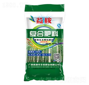 桉樹(shù)適用植物生態(tài)顆粒復(fù)合肥料18-7-15-益桉-豐收肥業(yè)