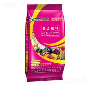 25kg高塔礦源黃腐酸鉀復合肥料17-17-17-金鎂粒-齊豐農(nóng)業(yè)